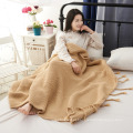 Atacado Custom Knitted Blanket Novo